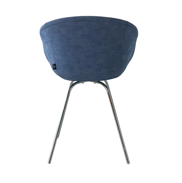 This Bucket Chair 101 – Gestoffeerd – Blauw gemêleerd