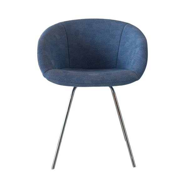 This Bucket Chair 101 – Gestoffeerd – Blauw gemêleerd