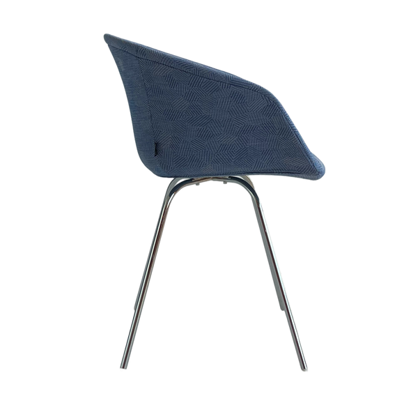 This Bucket Chair 101 – Gestoffeerd – Blauw gemêleerd