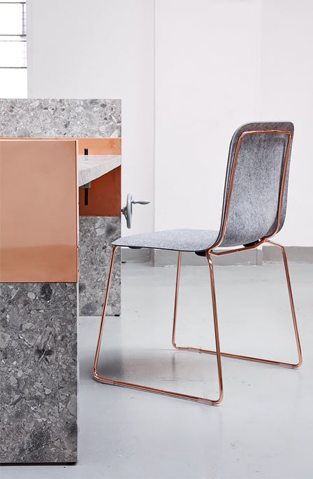 This Chair 141 - Stackable - copper/felt