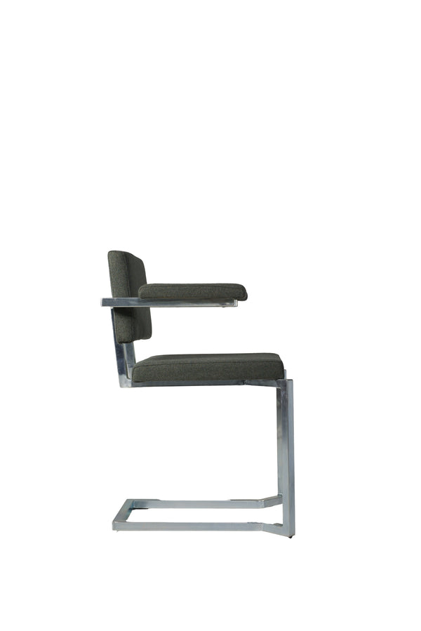 AVL Koker Chair - with armrests - green, Lensvelt