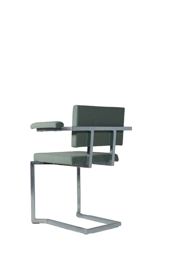 AVL Koker Chair - with armrests - light green, Lensvelt
