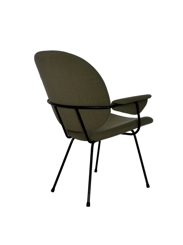 W.H. Gispen 302 Easy Chair – Met armleuningen – Mosgroen