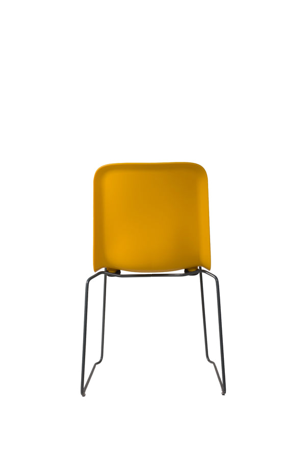 THIS 141 PP CHAIR - Stackable - yellow with grey, Lensvelt