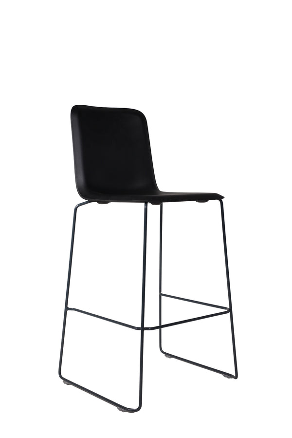 THIS 941 Barstool High back PP black, Lensvelt