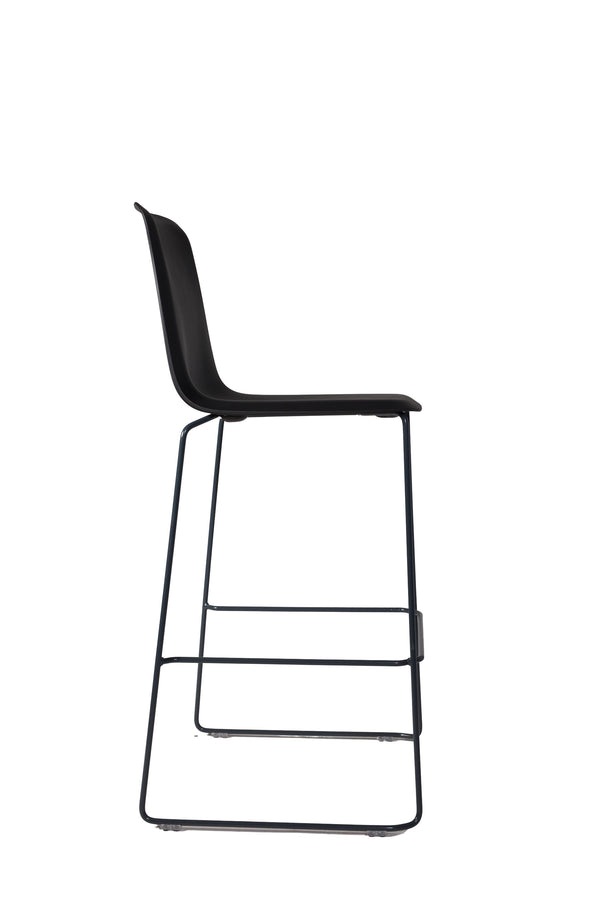 THIS 941 Barstool High back PP black, Lensvelt