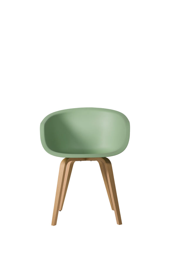 This Bucket Chair 101 - wood frame - light green, Lensvelt