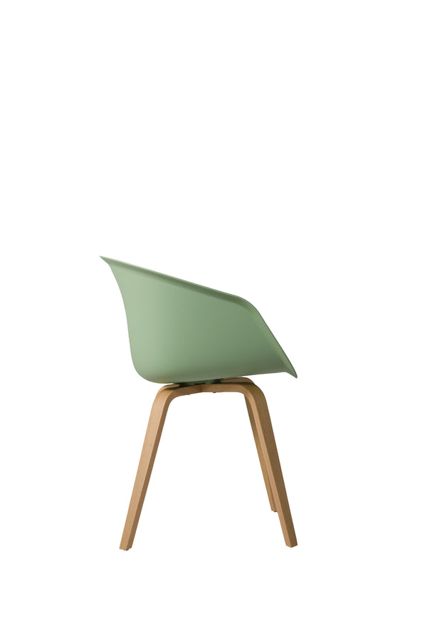 This Bucket Chair 101 - wood frame - light green, Lensvelt