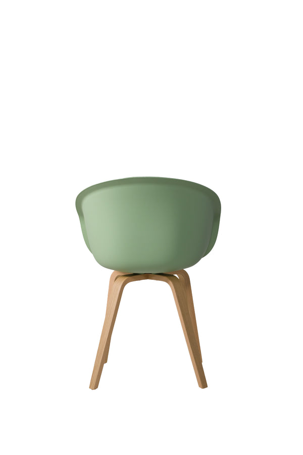 This Bucket Chair 101 - wood frame - light green, Lensvelt