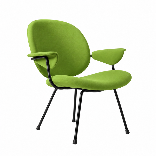 Limited edition - Stedelijk: W.H. Gispen 302 Easy Chair – With armrests  – Light Olive Green