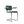 AVL Koker Chair - with armrests - light green, sage wool upholstery viewed at an angle on chrome