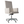AVL presidential chair with a tall off-white upholstered back, armrests and a chrome five-star castor base