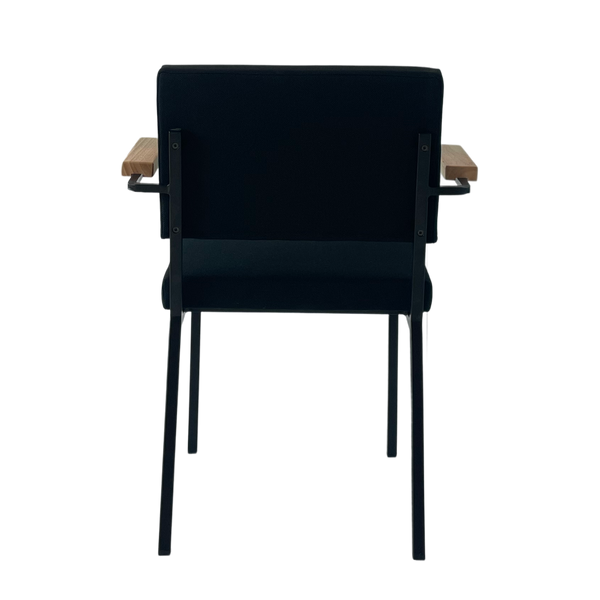 EASY CHAIR - Laag met armleuningen - Zwart