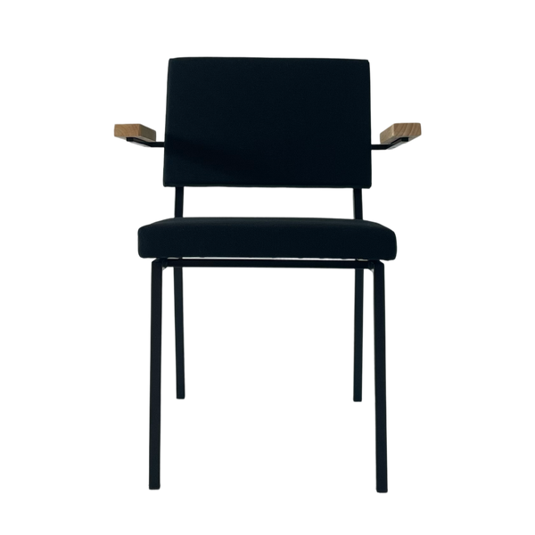 EASY CHAIR - Laag met armleuningen - Zwart