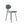 Maarten Baas 101 - Upholstered grey, soft sage-grey wool with a rounded oval back, seen at an angle