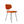 Maarten Baas 101 - Upholstered Orange, bright orange seat and winged back on dark grey steel legs