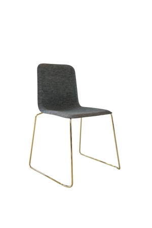 This Chair 141 – Stapelbaar – Goud/Vilt