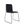 This Chair 141 PP - Stackable - Black upholstered, black leather-look seat on a black sled frame
