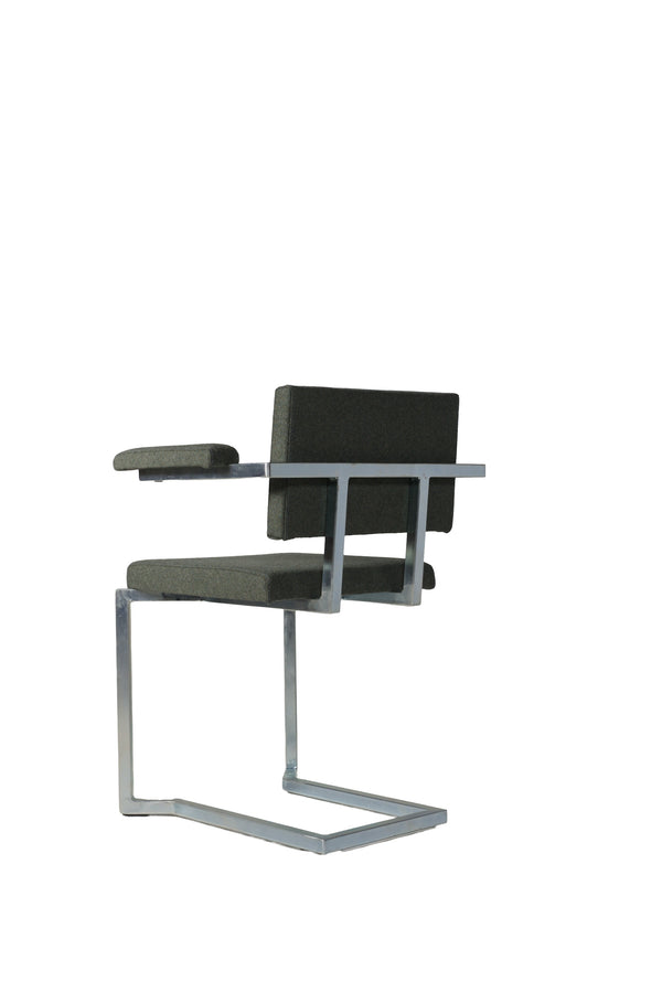 AVL Koker Chair - with armrests - green, Lensvelt