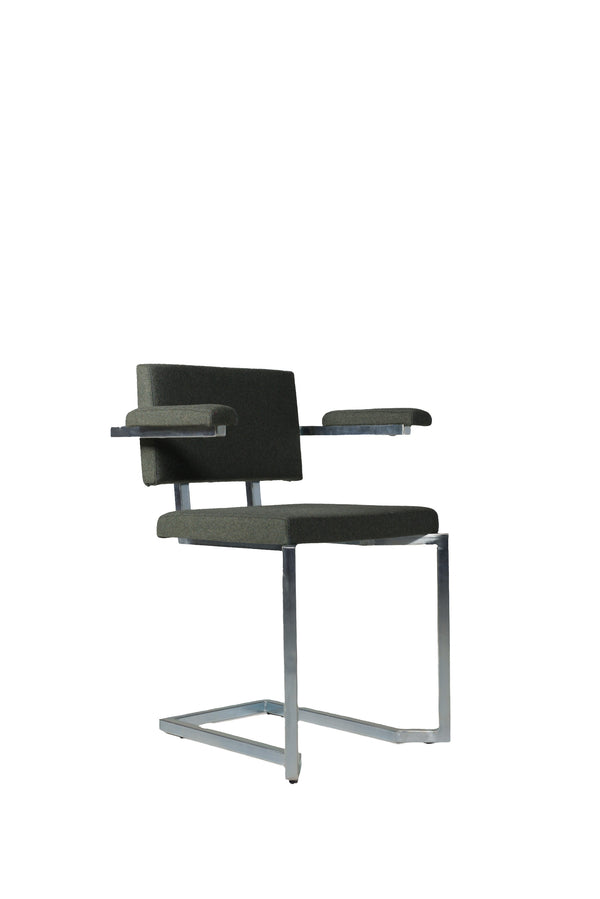 AVL Koker Chair - with armrests - green, Lensvelt