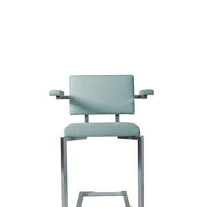 AVL Koker Chair - with armrests - grey green, Lensvelt