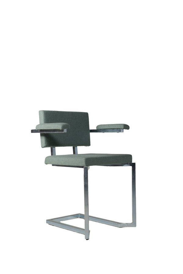 AVL Koker Chair - with armrests - light green, Lensvelt