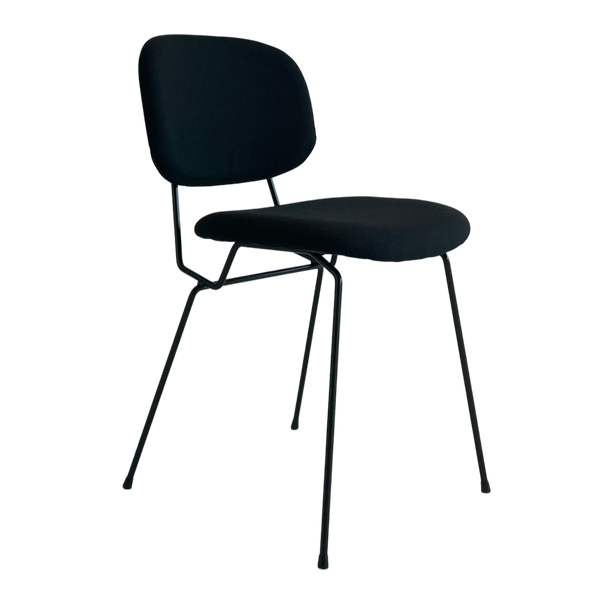 D-chair 101 - upholstered - black, Lensvelt