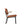 EASY CHAIR - With Armrests - brownish orange, Lensvelt