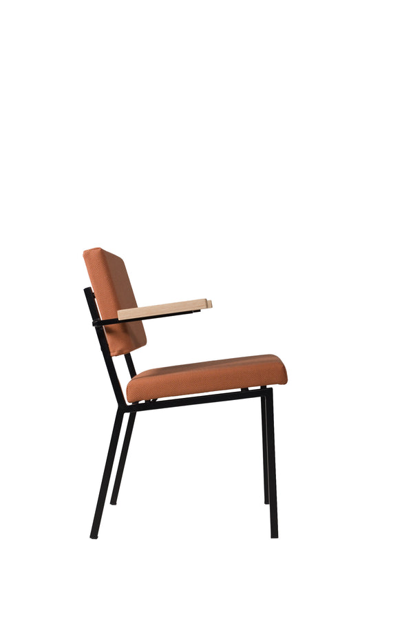 EASY CHAIR - With Armrests - brownish orange, Lensvelt