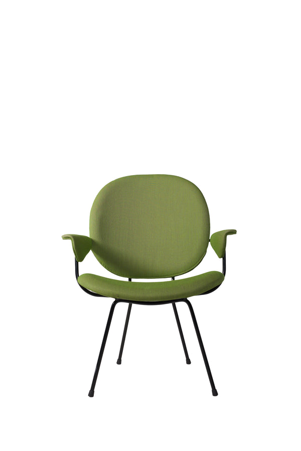 Limited edition - Stedelijk: W.H. Gispen 302 Easy Chair – With armrests  – Light Olive Green, Lensvelt