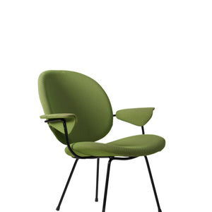 Limited edition - Stedelijk: W.H. Gispen 302 Easy Chair – With armrests  – Light Olive Green, Lensvelt