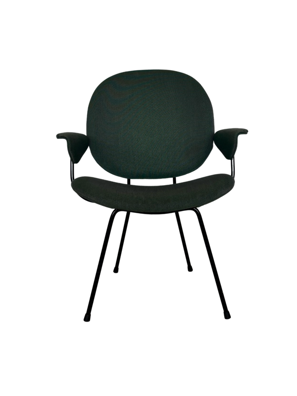 W.H. Gispen 302 Easy Chair – Met armleuningen – Diepgroen
