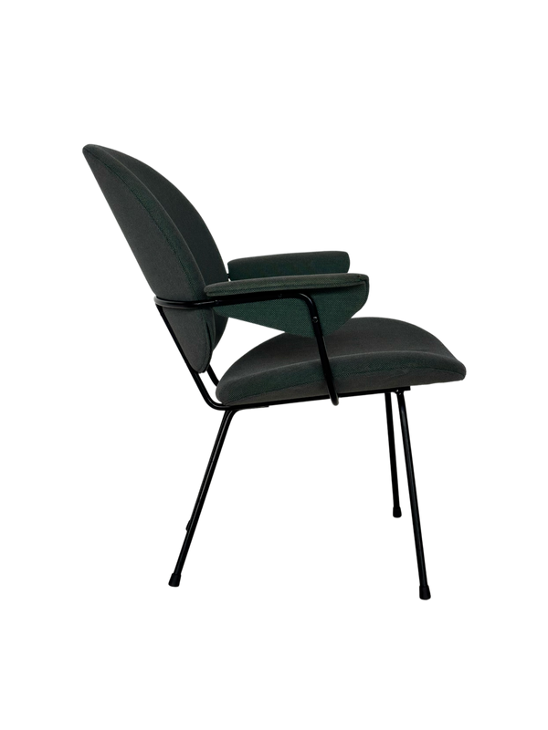 W.H. Gispen 302 Easy Chair – Met armleuningen – Diepgroen
