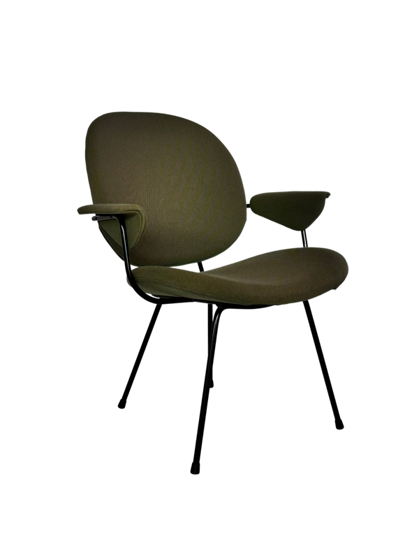W.H. Gispen 302 Easy Chair – Met armleuningen – Mosgroen
