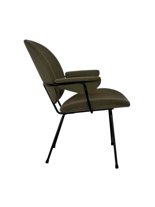 W.H. Gispen 302 Easy Chair – Met armleuningen – Mosgroen
