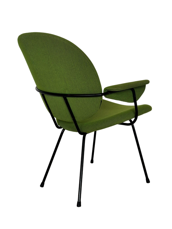 W.H. Gispen 302 Easy Chair – Met armleuningen – Diepgroen
