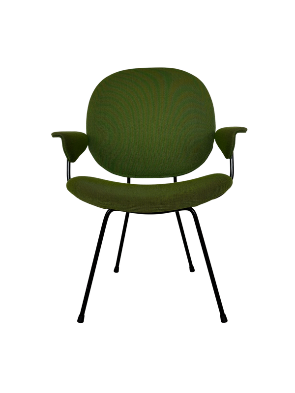 W.H. Gispen 302 Easy Chair – Met armleuningen – Diepgroen
