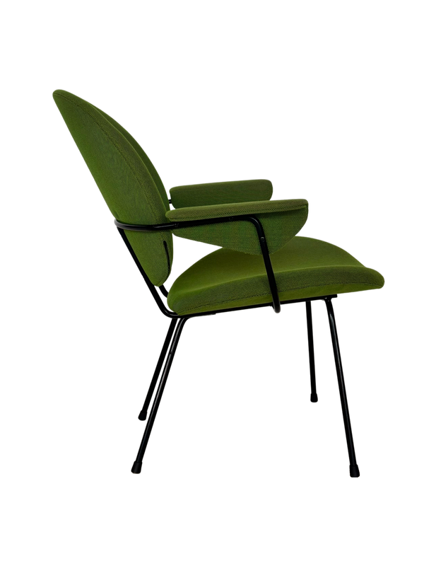 W.H. Gispen 302 Easy Chair – Met armleuningen – Diepgroen
