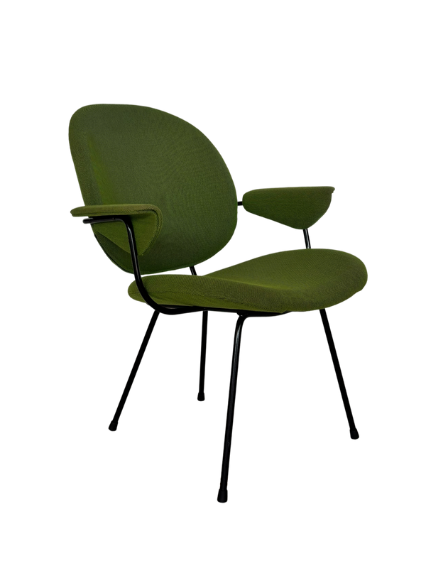 W.H. Gispen 302 Easy Chair – Met armleuningen – Diepgroen
