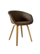 This Bucket Chair 101 - wood frame - brown mixed