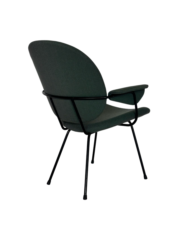 W.H. Gispen 302 Easy Chair – Met armleuningen – Diepgroen

