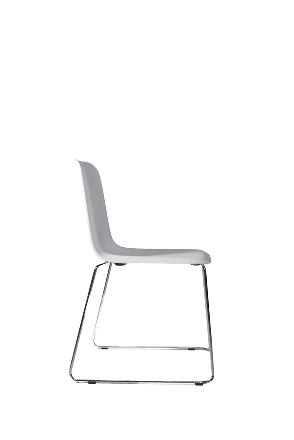 THIS 141 PP CHAIR - Stackable - white chrome, Lensvelt
