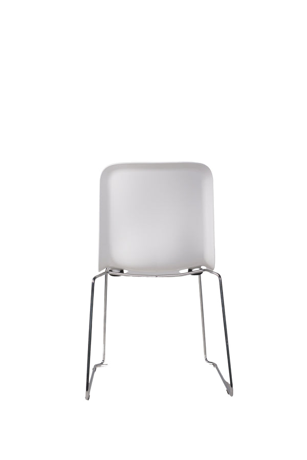 THIS 141 PP CHAIR - Stackable - white chrome, Lensvelt