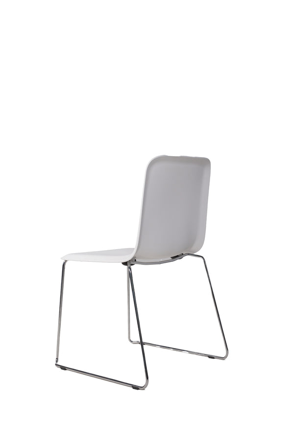 THIS 141 PP CHAIR - Stackable - white chrome, Lensvelt