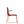 THIS 141 PP CHAIR - Stackable with armrests -  Red, Lensvelt