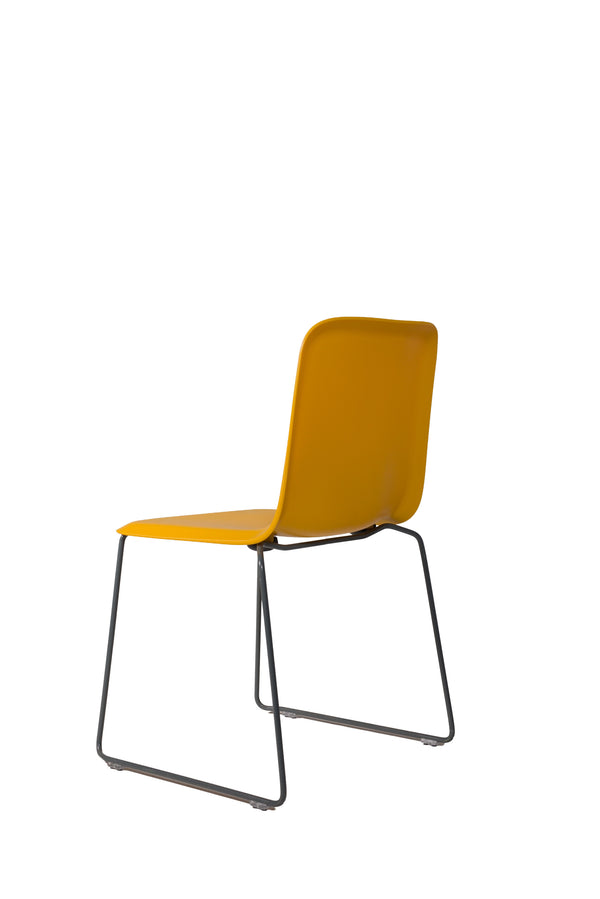 THIS 141 PP CHAIR - Stackable - yellow with grey, Lensvelt