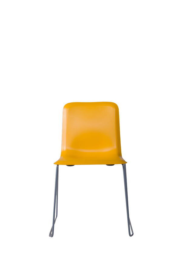 THIS 141 PP CHAIR - Stackable - yellow with grey, Lensvelt