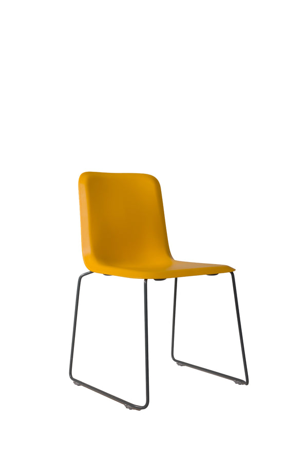 THIS 141 PP CHAIR - Stackable - yellow with grey, Lensvelt