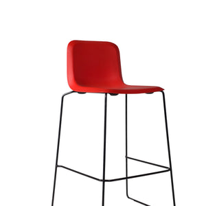 THIS 741 Barstool Low Back PP Red, Lensvelt