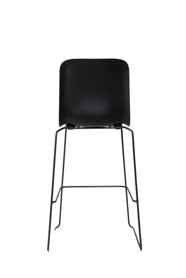 THIS 941 Barstool High back PP black, Lensvelt